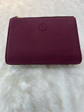 HR Burgundy Women's Clutch Cosmetic jewelry pouch Travel core luxury